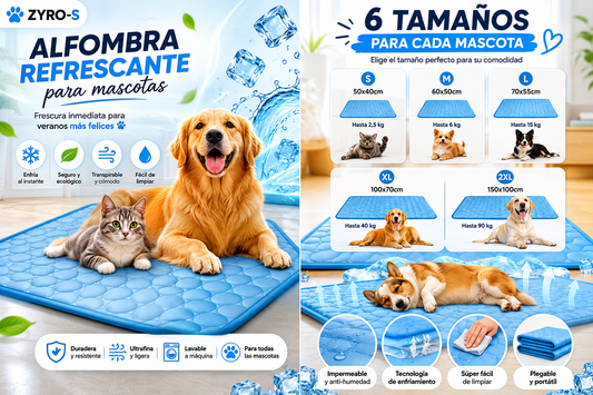 Alfombra Refrescante para Perros y Gatos | Frescura y Confort para el Verano